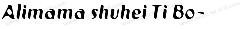 Alimama shuhei Ti Bo字体转换